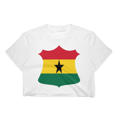 Ghana Crest Badge Women's Crop Top