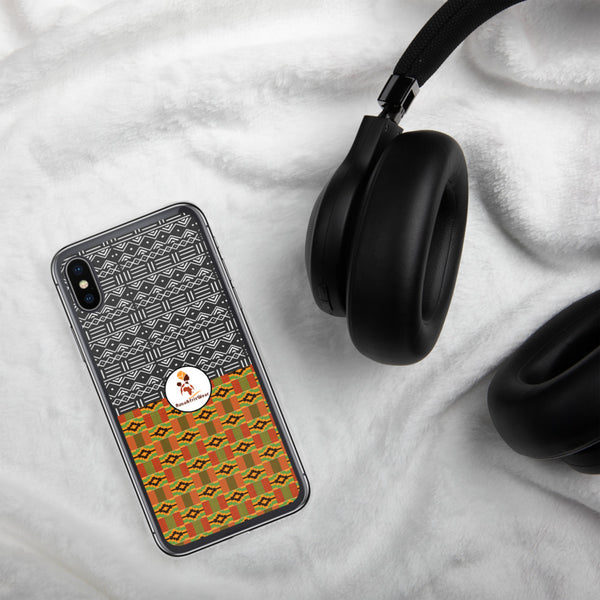 RuvaAfricWear Kente and Mud Cloth iPhone Case
