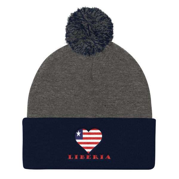 Liberia Love Pom Pom Knit Cap