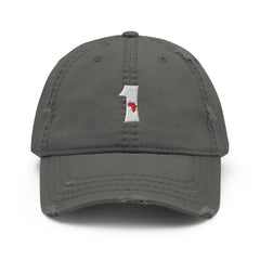 Africa Number 1 Distressed Dad Hat