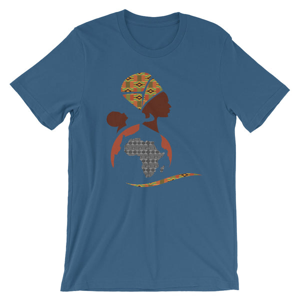 RuvaAfricWear African Print Logo Short-Sleeve Unisex T-Shirt