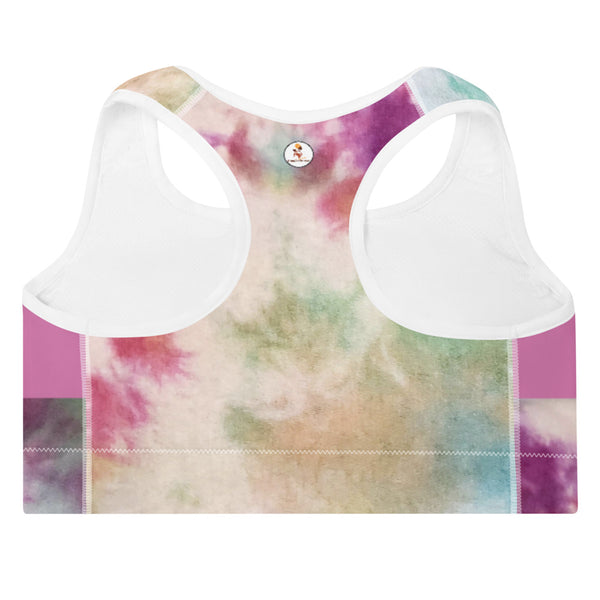 Queen Tie & Dye Padded Sports Bra