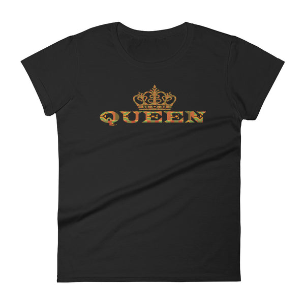 Queen Kente Print Women's short sleeve t-shirt