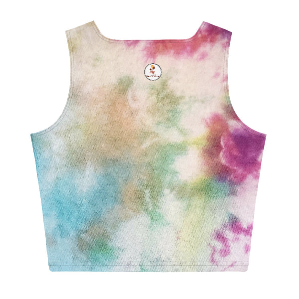 Tie & Dye Ankara Queen Crop Top