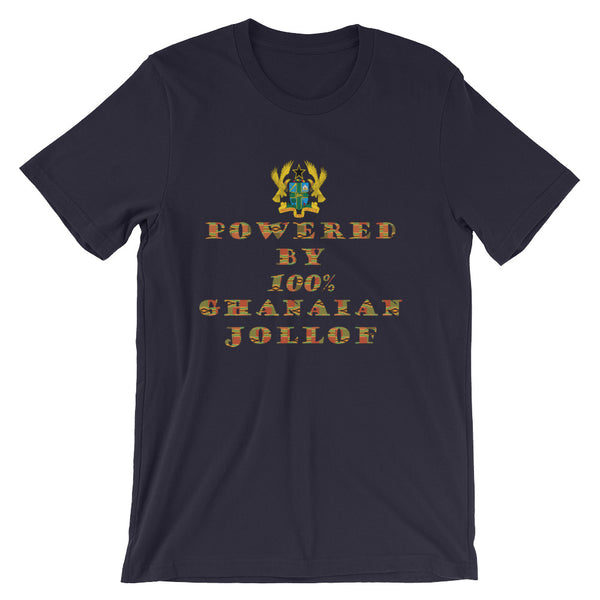 Powered by Ghanaian Jollof Unisex T-Shirt