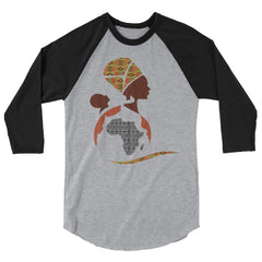 RuvaAfricWear African Print Logo 3/4 sleeve shirt
