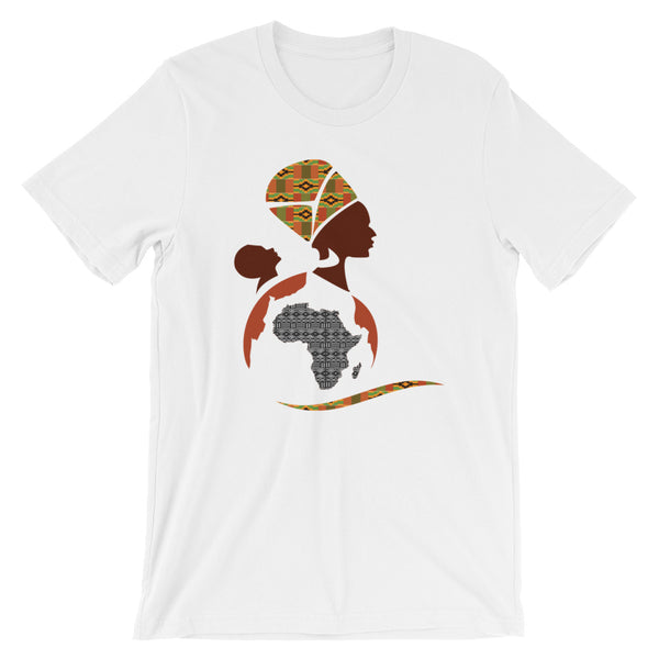 RuvaAfricWear African Print Logo Short-Sleeve Unisex T-Shirt
