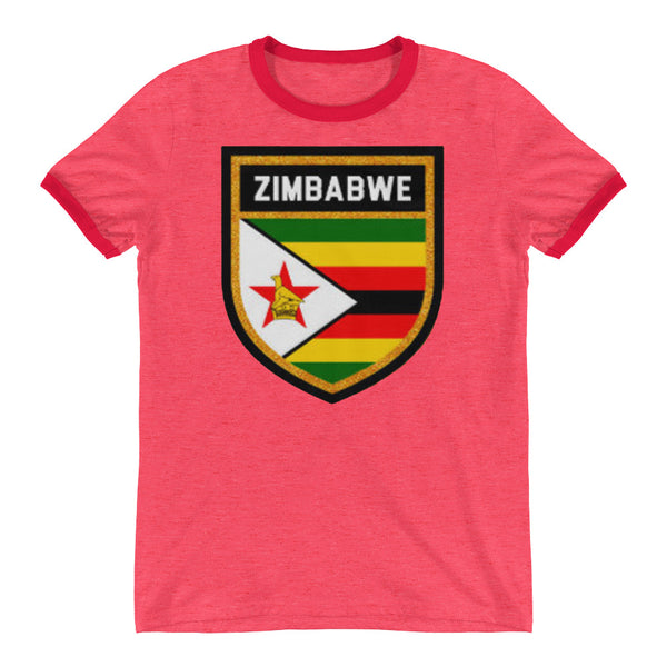 Zimbabwe Badge Ringer T-Shirt