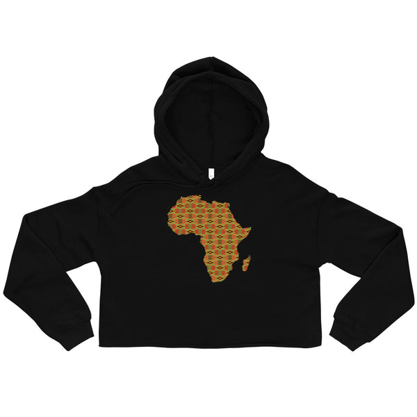 African Map Crop Hoodie