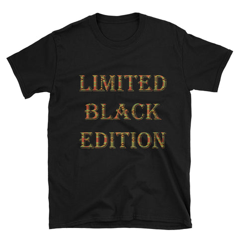 Limited Black Edition Kente Print Unisex T-Shirt