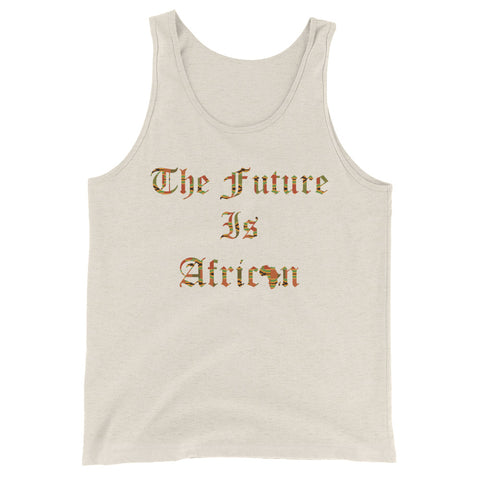 The Future is African Kente Print Unisex  Tank Top
