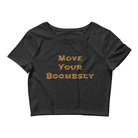 Move Your Boombsey Kukuwa Fitness Crop Tee