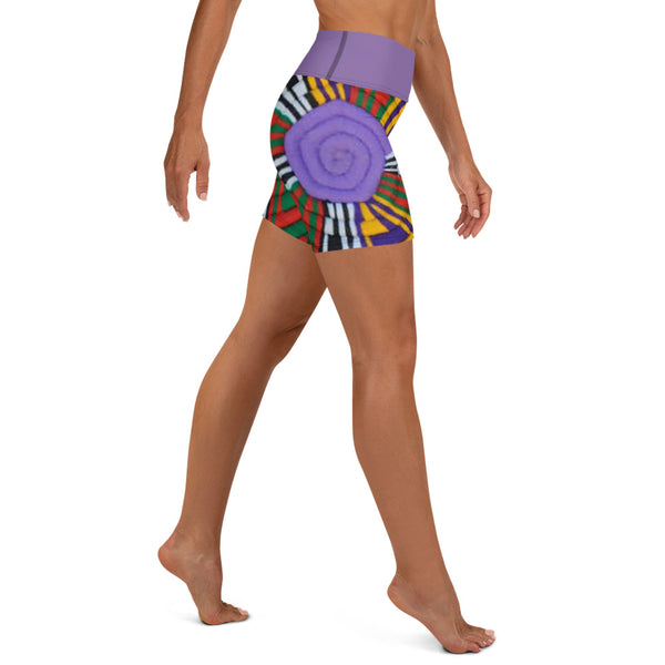 Mesob (Woven Basket) Women's Yoga Shorts