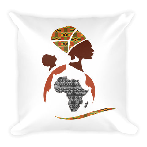 RuvaAfricWear Logo Square Pillow