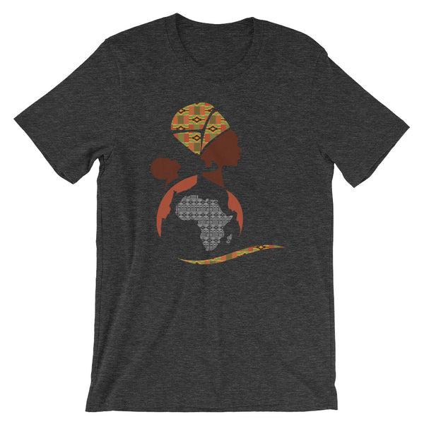 RuvaAfricWear African Print Logo Short-Sleeve Unisex T-Shirt