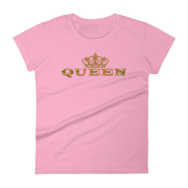Queen Kente Print Women's short sleeve t-shirt