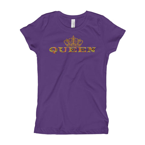 Queen Kente Print Girl's T-Shirt