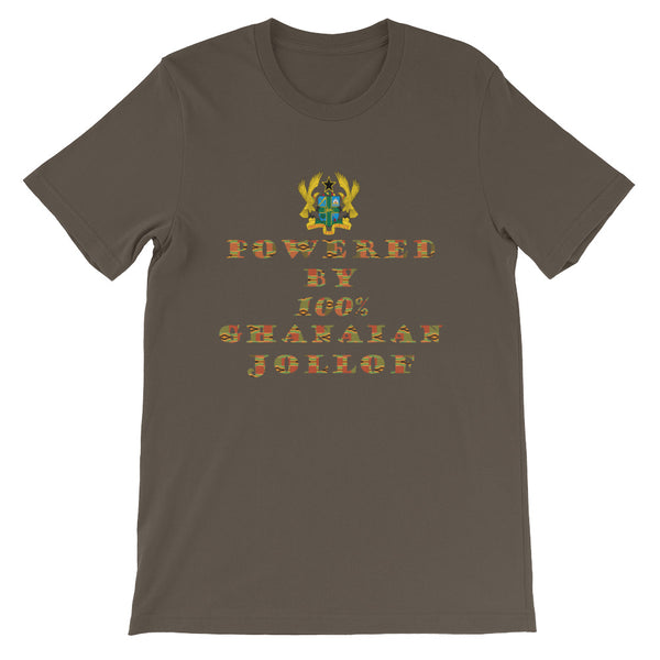 Powered by Ghanaian Jollof Unisex T-Shirt