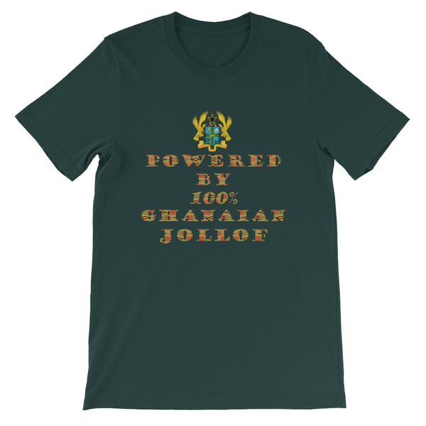 Powered by Ghanaian Jollof Unisex T-Shirt