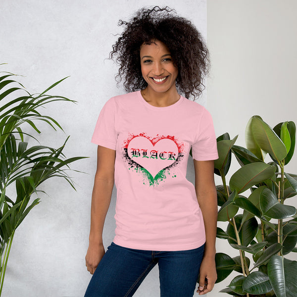 Black Love Short-Sleeve Unisex T-Shirt