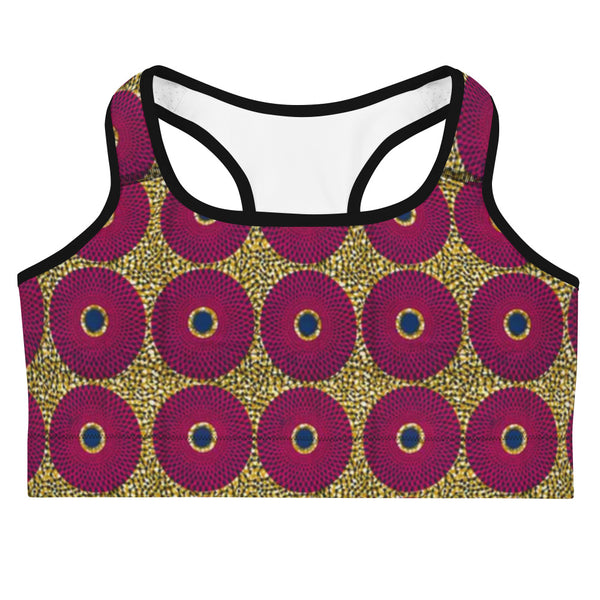 Ankara Print Sports Bra - Style B