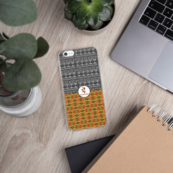 RuvaAfricWear Kente and Mud Cloth iPhone Case