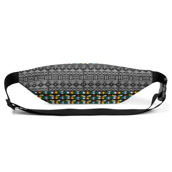 Mud Cloth & Zulu Beads Print Fanny Pack