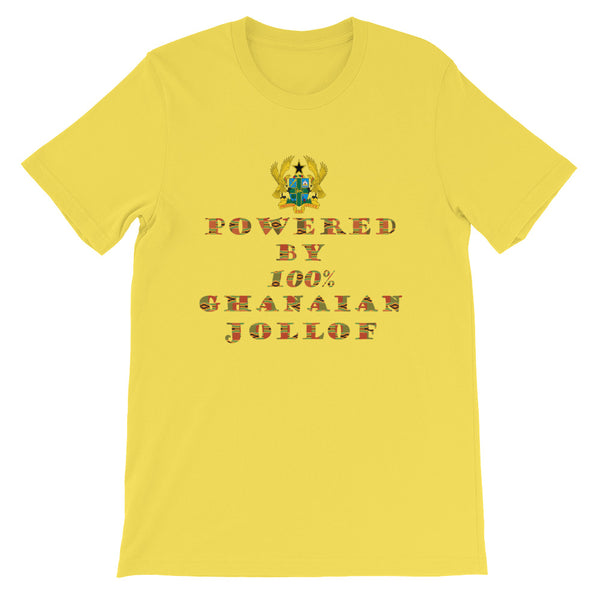 Powered by Ghanaian Jollof Unisex T-Shirt