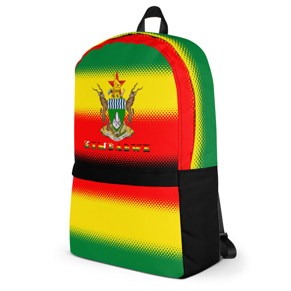 Zimbabwe Flag and Coat of Arms Backpack