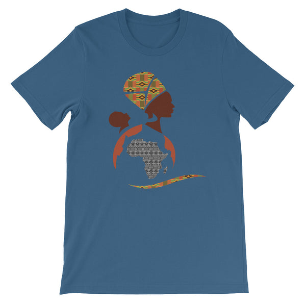 RuvaAfricWear African Print Logo Short-Sleeve Unisex T-Shirt