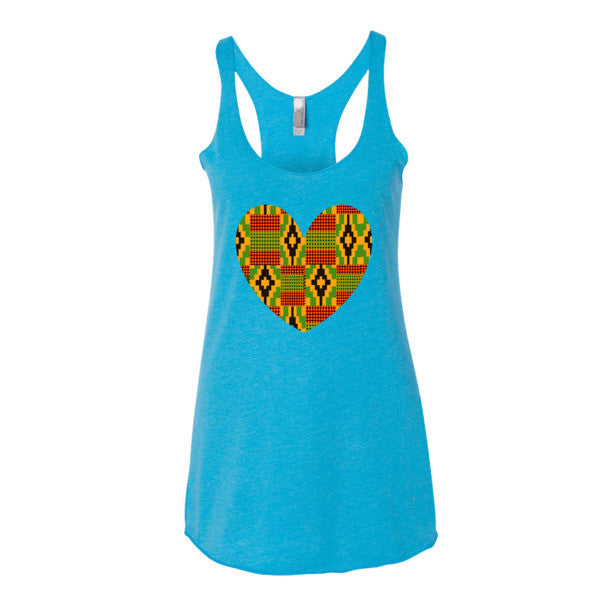 "I Heart Kente" Women's tank top