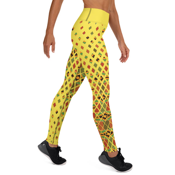 Kente Squares Yoga Leggings