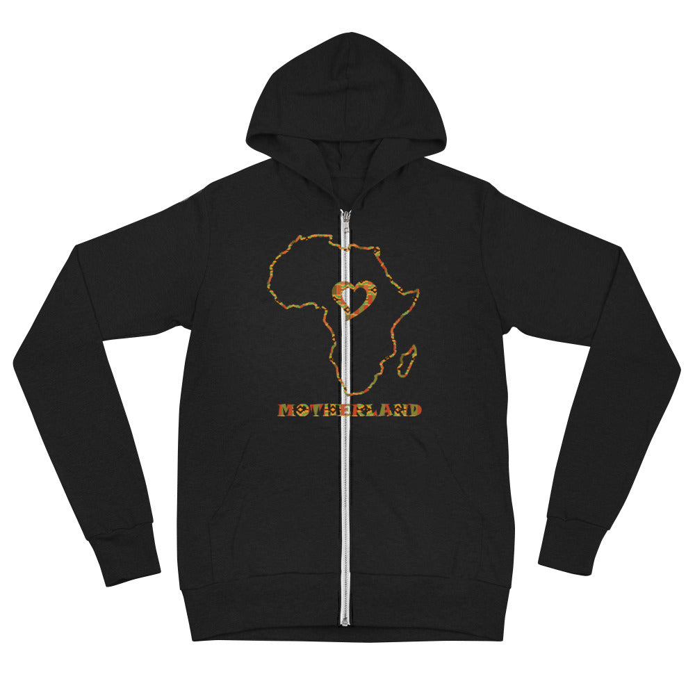 Motherland Unisex zip hoodie