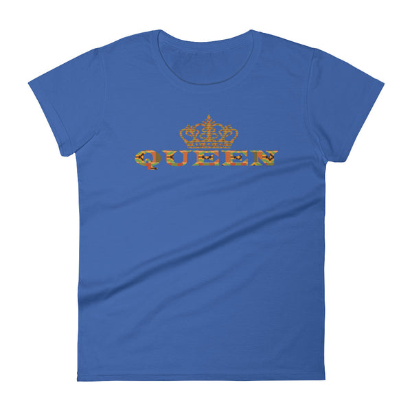 Queen Kente Print Women's short sleeve t-shirt