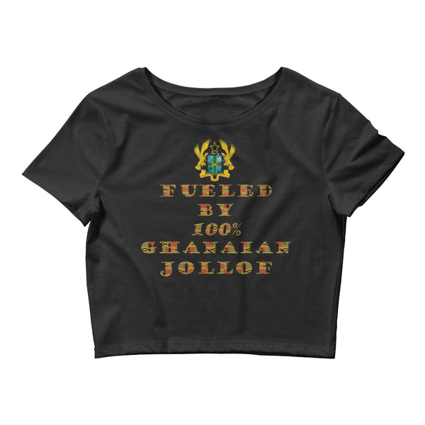 Fueled by 100% Ghanaian Jollof Women’s Crop Top