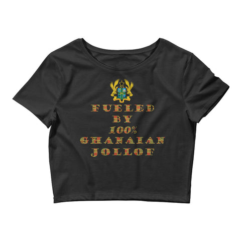 Fueled by 100% Ghanaian Jollof Women’s Crop Top