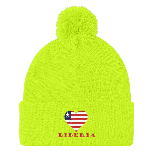 Liberia Love Pom Pom Knit Cap