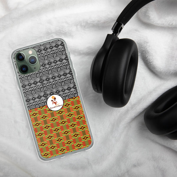 RuvaAfricWear Kente and Mud Cloth iPhone Case