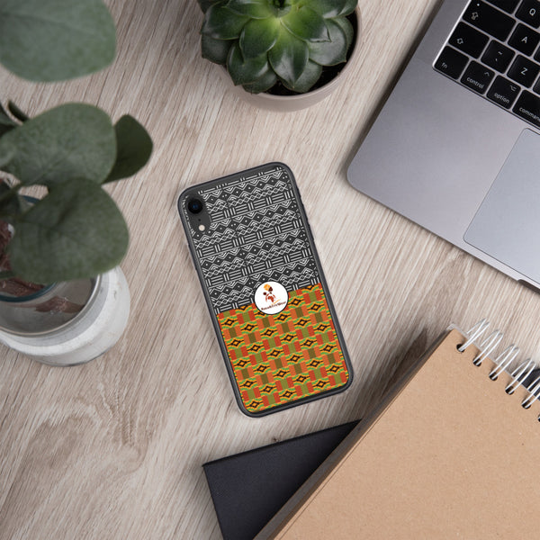 RuvaAfricWear Kente and Mud Cloth iPhone Case