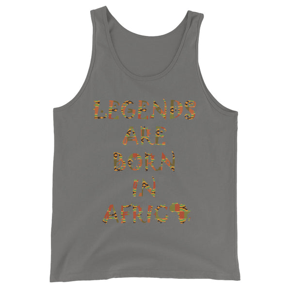 Legends Are Born in Africa Unisex Tank Top