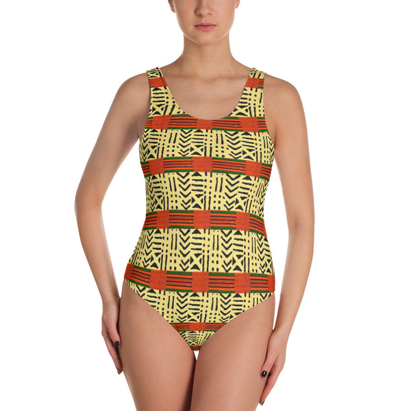 Kente Fusion One-Piece Swimsuit/Bodysuit