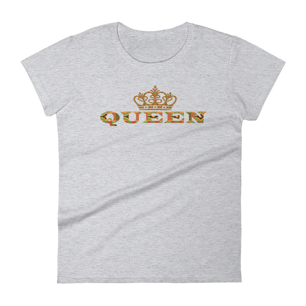 Queen Kente Print Women's short sleeve t-shirt