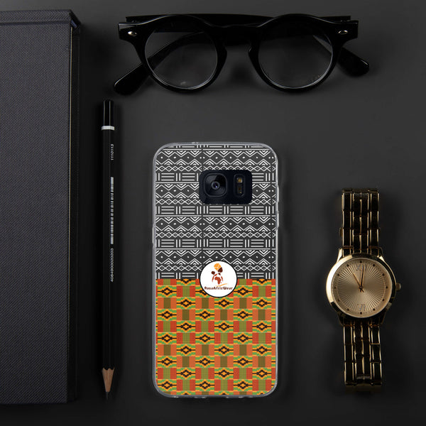 RuvaAfricWear Kente & Mud Cloth Samsung Case