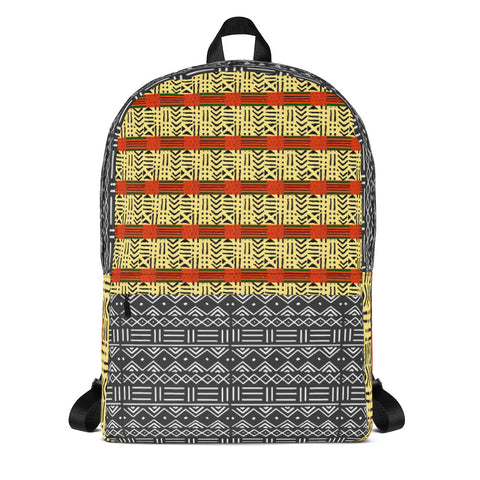 Kente & Mud Cloth Fusion Backpack