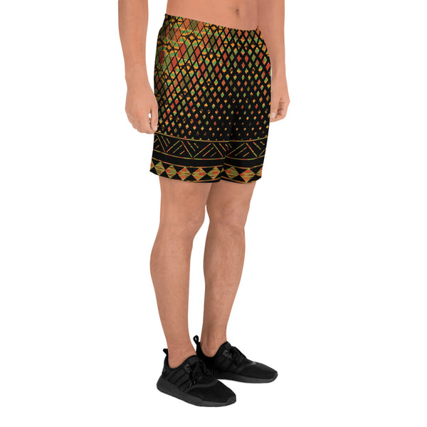 Men's Kente Scatter Athletic Shorts