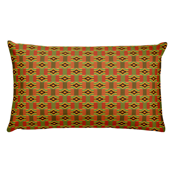 Queen Kente Print Rectangular Pillow