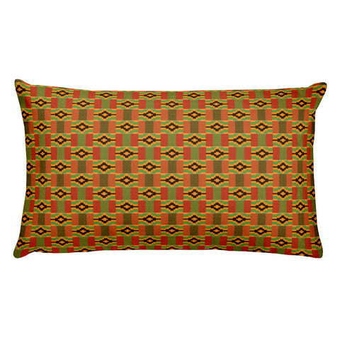 Queen Kente Print Rectangular Pillow