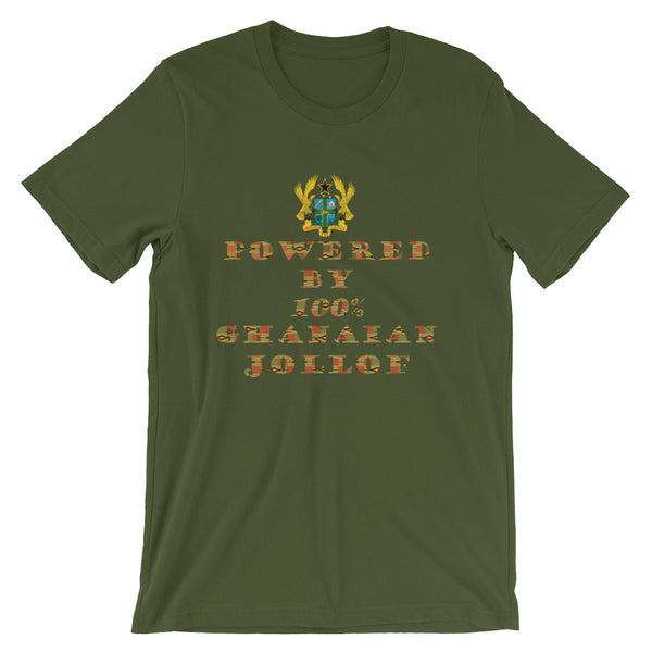 Powered by Ghanaian Jollof Unisex T-Shirt