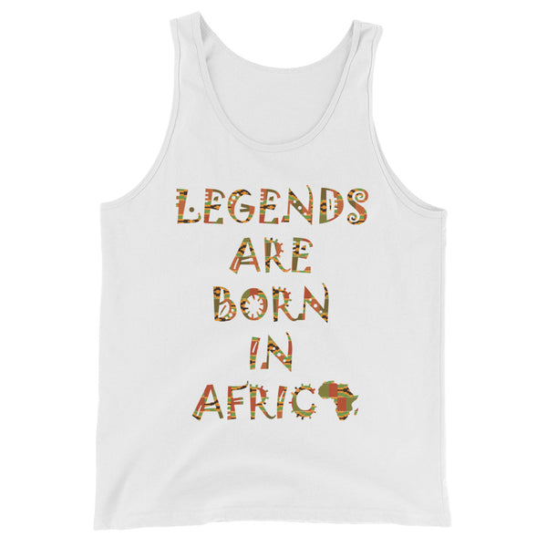 Legends Are Born in Africa Unisex Tank Top