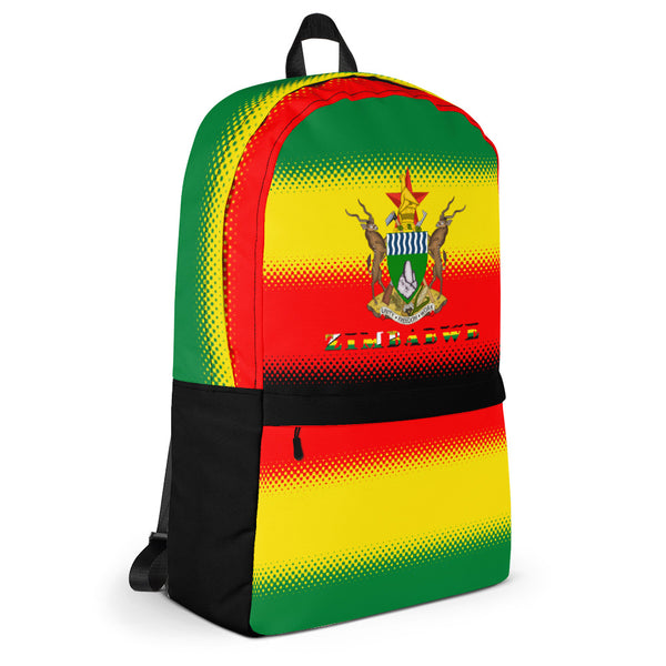 Zimbabwe Flag and Coat of Arms Backpack